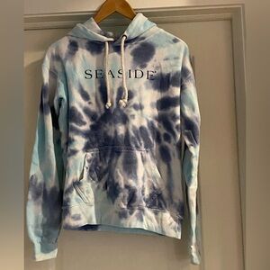 Women’s Seaside Tie-Dye‎ Hoodie Purple and Blue Colors Size Small
